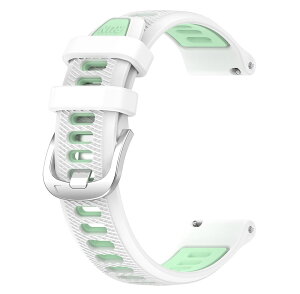 for GARMIN(�K�[�~��) Venu 3/Forerunner 265/255 �o���h �x���g �����o���h �V���R�� �݊��i Venu 2/Foreathlete 745/vivoactive 4 �ւ��o���h �����x���g 22mm �A�N�Z�T���[ (�z���C�g+�O���[��)