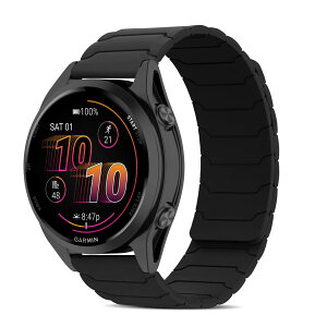 [CiimWaa] 22mm �o���h for Garmin Venu 4/3 45mm/vivoactive 4/Venu2 �p �V���R�� ���v�o���h ���͂Ȏ��C �X�}�[�g�E�H�b�`���� �}�O�l�b�g �_�炩�� �����^ �j�����p ���K�� �x���g �K�[�~�� garmin Forerunner 265