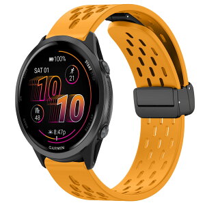 [SumNeol] 22mm �o���h Garmin(�K�[�~��) Venu 4 45mm/Venu 3 45mm/2/Forerunner 570 47mm/265/255/Vivoactive 4/Active�Ή� �����o���h �V���R���f�� ���C�o�b�N�� �}�O�l�b�g���o�b�N�� �ւ��x���g �T�C�Y���� �L�k��