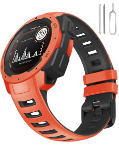 �Ή� Garmin Instinct �V���R���o���h 2�F �\�t�g �ϋv�� �����ȒP �^���x���g �K�[�~���C���X�e�B���N�g �݊��� �j�����p �h�� Instinct Solar/Tactical/Esports/Tide Instinct2/Surf/Crossover ���b�h/��
