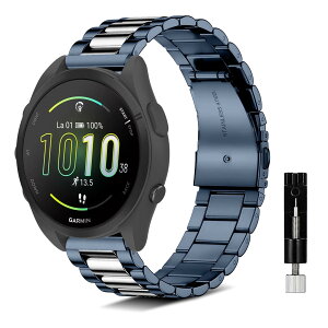 [NicMool] �o���h 20mm For Garmin Forerunner 165/Vivoactive 6 / 5/Garmin Approach S50/S44/Vivomove Trend �����o���h �X�e�����X�� �����x���g �����ȒP �ʋC �ϖ��Ր� �ϐH�� ���v�o���h �������t�� �������߉\