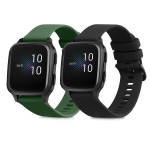 2x �����x���g �Ή�: Garmin Venu Sq Music/Sq �o���h - �V���R���o���h �\�t�g TPU �ϋv�� ���F/�[�ΐF