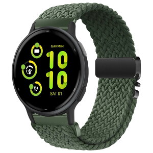 [AiMaoo] 20mm ���v�o���h Garmin Vivoactive 6/5/3/Forerunner 570 42mm/165/165 Music/Approach S44/S50 �Ή� �����x���g �ւ��x���g �L�k�� �i�C�����p���V���[�g�o�b�N���҂݃o���h �j�����p Garmin ForeAthlete 55/245/245