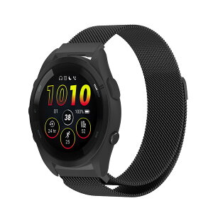 [MosFoil] Garmin Forerunner 570 42mm/Vivoactive 6/5/Forerunner 165/vivomove Trend �Ή� �����o���h �~���l�[�[ 20mm �����o���h �X�e�����X�� ���C�o�b�N���t�� �K�[�~�� ���B���H�A�N�e�B�u 6 �ւ��x���g Garmin Ve