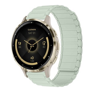 [RosMank] 18mm �o���h Garmin Venu 4 41mm/Venu 3S 41mm/Venu 2S/Move 3S/Active S�Ή��A�K�[�~�� Garmin Forerunner 265S/255S/Vivoactive 4S/Vivomove 3S �p �V���R�����C�����X�g���b�v�A��