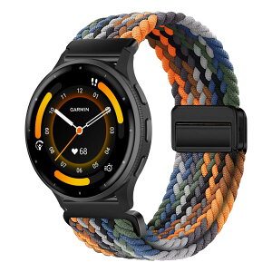 [KeeFos] 22mm �o���h Garmin Venu 4 45mm/Venu 3 45mm/2/Forerunner 570 47mm/265/255/Vivoactive 4/Active�Ή� �����o���h �i�C�����f�� ���C�o�b�N�� �}�O�l�b�g���o�b�N�� �ւ��x���g �L�k�� �T�C�Y���� �҂� �ʋC��