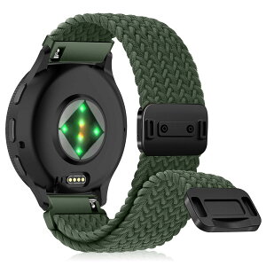 [CeiLarv] 22mm �o���h Garmin Venu 4 45mm/�K�[�~�� Venu 3 45mm/Venu 2/Vivoactive 4 /Active �p �i�C�����f�� �����o���h �҂ݍ��� �}�O�l�b�g�N���X�v ���v�x���g �ʋC�� �e�͐� �L�k�� �_� Garmin Forerunner 570