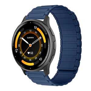 [RosMank] 22mm �o���h Garmin Venu 4 45mm/Venu 3 45mm/Venu 2/Vivoactive 4/Active �Ή��A�K�[�~�� Garmin Forerunner 570 47mm/Forerunner 265/Forerunner 255 �p �V���R�����C�����X�g���b�v�A�Z����