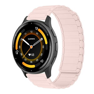 [RosMank] 22mm �o���h Garmin Venu 4 45mm/Venu 3 45mm/Venu 2/Vivoactive 4/Active �Ή��A�K�[�~�� Garmin Forerunner 570 47mm/Forerunner 265/Forerunner 255 �p �V���R�����C�����X�g���b�v�A�s���N