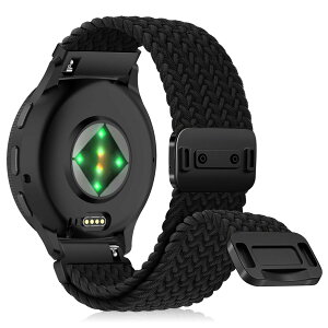 [CeiLarv] 22mm �o���h Garmin Venu 4 45mm/�K�[�~�� Venu 3 45mm/Venu 2/Vivoactive 4 /Active �p �i�C�����f�� �����o���h �҂ݍ��� �}�O�l�b�g�N���X�v ���v�x���g �ʋC�� �e�͐� �L�k�� �_� Garmin Forerunner 570