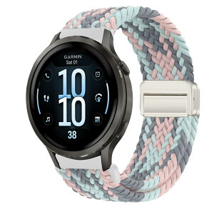 [KeeFos] 18mm �o���h Garmin(�K�[�~��) Venu 4 41mm/Venu 3S 41mm/2S/Forerunner 265S/255S/255S Music/Vivoactive 4S 40mm/Vivomove 3S 39mm/Active S/Move 3S �Ή� �����o���h �i�C���� �ґg �ւ��x���g ���C�o�b�N���t�� �}�O�l�b