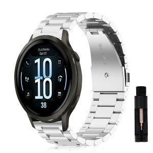 [AiMaoo] �o���h GARMIN(�K�[�~��) Venu 4 41mm �Ή� �����o���h �j�����p �����x���g �T�C�Y�����\ �r�W�l�X�� �X�e�����X ������� �����H��t�� Garmin Venu 4 41mm �p (�V���o�[)