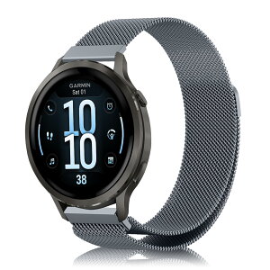 [AiMaoo] �����o���h GARMIN(�K�[�~��) Venu 4 41mm �Ή� �����x���g �~���l�[�[���b�V���x���g �X�e�����X�� �}�O�l�e�B�b�N�X�g���b�v ������� �j�����p �ʋC ���K �����o���h �R���p�`�u�� Garmin