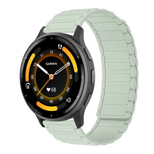 [RosMank] 22mm �o���h Garmin Venu 4 45mm/Venu 3 45mm/Venu 2/Vivoactive 4/Active �Ή��A�K�[�~�� Garmin Forerunner 570 47mm/Forerunner 265/Forerunner 255 �p �V���R�����C�����X�g���b�v�A��