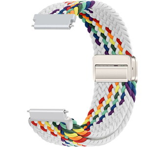 Issinlky 18mm �i�C�����҂݃o���h Garmin Venu 2S/Venu 3S/Vivomove 3S/Vivoactive 4S/Forerunner 255s/265s �Ή��AHuawei Watch GT5 41mm/GT4 41mm �p�N�C�b�N�����[�X�L�k���X�g���b�v