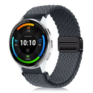 [YealRed] �o���h 22mm For Garmin Venu 4/3 45mm/Forerunner 570 47mm/Venu 2 /Vivoactive 4 �����p�X�g���b�v �e���i�C������ �ւ��x���g �ґg�X�g���b�v ���C�o�b�N�� �����x���g �}�O�l�b�g�o���h �R���p�`�u��