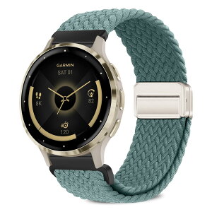 [VanHooc] 18mm �o���h Garmin Venu 4 41mm/Venu 3S/Forerunner 265S/255S/Vivoactive 4S/Vivomove 3S�Ή� �i�C���� �u���C�f�b�h �ґg �L�k�� �}�O�l�b�g �o�b�N�� �ʋC�� ��� ���C�o�b�N�� ���i�K���� �\�t�g �X�|�[