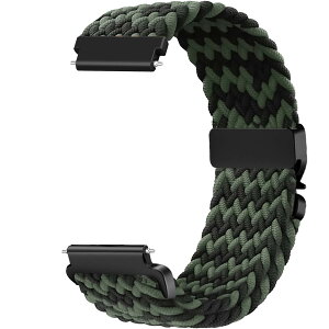 Issinlky 18mm �i�C�����҂݃o���h Garmin Venu 2S/Venu 3S/Vivomove 3S/Vivoactive 4S/Forerunner 255s/255s Music/265s �Ή� �N�C�b�N�����[�X�����p�e���X�g���b�v ���f�B�[�X �����Y