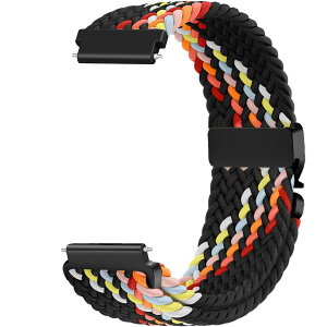 [Issinlky] 20mm �i�C�����҂݃o���h Samsung Galaxy Watch 7/6/5/4/FE 40mm 44mm/Garmin Venu Sq/Sq 2/Venu 2 Plus/Vivoactive 3/5/6/Amazfit GTS�Ή� �L�k���X�g���b�v ���f�B�[�X �����Y