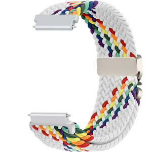 [Issinlky] 20mm �i�C�����҂݃o���h Samsung Galaxy Watch 7/6/5/4/FE 40mm 44mm/Garmin Venu Sq/Sq 2/Venu 2 Plus/Vivoactive 3/5/6/Amazfit GTS�Ή� �L�k���X�g���b�v ���f�B�[�X �����Y