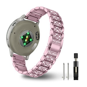 [YealRed] ���v�o���h For 18mm �K�[�~�� Venu 4 41mm/Venu 3S 41mm/2S/Vivomove 3S/Vivoactive 4S �p �����ւ��x���g�A���f�B�[�X �L���L�� �X�e�����X �����o���h �A�t�@�b�V��������S���^���C���X�g�[�������x
