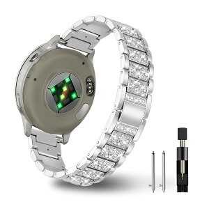 [YealRed] ���v�o���h For 18mm �K�[�~�� Venu 4 41mm/Venu 3S 41mm/2S/Vivomove 3S/Vivoactive 4S �p �����ւ��x���g�A���f�B�[�X �L���L�� �X�e�����X �����o���h �A�t�@�b�V��������S���^���C���X�g�[�������x