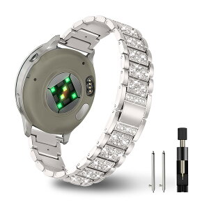 [YealRed] ���v�o���h For 18mm �K�[�~�� Venu 4 41mm/Venu 3S 41mm/2S/Vivomove 3S/Vivoactive 4S �p �����ւ��x���g�A���f�B�[�X �L���L�� �X�e�����X �����o���h �A�t�@�b�V��������S���^���C���X�g�[�������x