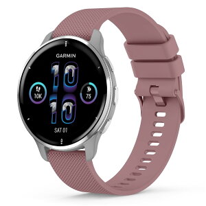 �o���h Garmin Vivoactive 6/Vivoactive 5/Approach S50/ S44 / Forerunner 570 42mm/ Forerunner 165/165 music/Venu Sq 2�Ή� �_�炩�� �V���R���o���h �����ȒP �j�����p �u���b�N