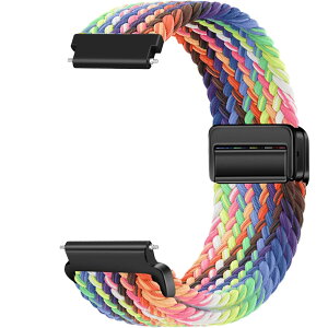 Issinlky 18mm �i�C�����҂݃o���h Garmin Venu 2S/Venu 3S/Vivomove 3S/Vivoactive 4S/Forerunner 255s/265s �Ή��AHuawei Watch GT5 41mm/GT4 41mm �p�N�C�b�N�����[�X�L�k���X�g���b�v