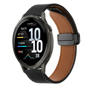 [AiMaoo] ���U�[�o���h Garmin Venu 4 3 2 45mm/Forerunner 570 47mm/265 265 Music/255 255 Music/Vivoactive 4 �Ή� �o���h ���C �o�b�N���t�� ���� PU�{�v 22mm �����x���g �ւ��x���g Huawei Watch GT 6 6Pro 5Pro 5 4 3 2 1(46mm)�p