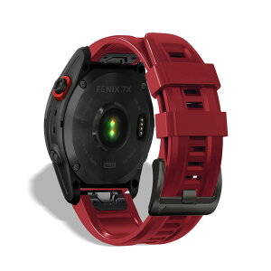 [HeeNia] QuickFit 26mm �o���h Garmin Fenix 8 51mm/Fenix 7X Pro Solar/Garmin Instinct 2X/Fenix 7X/Fenix 6X GPS/6X Pro/6X Sapphire GPS/5X GPS/5X Plus �Ή� �V���R�� �X�g���b�v ���[�v �X�|�[�c�o���h ���v�x���g �h���� �K�[�~