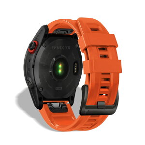 HeeNia QuickFit 26mm �o���h Garmin Fenix 8 51mm/Fenix 7X Pro Solar/Garmin Instinct 2X/Fenix 7X/Fenix 6X GPS/6X Pro/6X Sapphire GPS/5X GPS/5X Plus �Ή� �V���R�� �X�g���b�v ���[�v �X�|�[�c�o���h ���v�x���g �h���� �K�[�~��