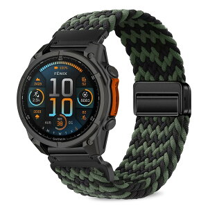[VanHooc] Quickfit 26mm �o���h Garmin Fenix 8 /8 Pro 51mm /Quatix 8 /Tactix 8 51mm /Enduro 3 �i�C���� �N�C�b�N�t�B�b�g �u���C�f�b�h �ґg �L�k�� �}�O�l�b�g �o�b�N�� �ʋC�� ��� ���C�o�b�N�� ���i�K���� ��