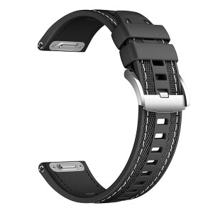 ���v�o���h 22mm �Ή�Huawei Watch GT 5/4/3/GT Runner 46mm�A�Ή�Amazfit Bip 6/5/Redmi Watch 5 Active/5 Lite/Galaxy Watch 3 45mm�X�}�[�g�E�H�b�` �x���g 22mm�A�Ή�Garmin Venu 3/2�N�C�b�N�����[�X�����x���g (�u���b�N)