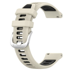 for GARMIN(�K�[�~��) Venu 3/Forerunner 265/255 �o���h �x���g �����o���h �V���R�� �݊��i Venu 2/Foreathlete 745/vivoactive 4 �ւ��o���h �����x���g 22mm �A�N�Z�T���[ (�A�C�{���[+�u���b�N)