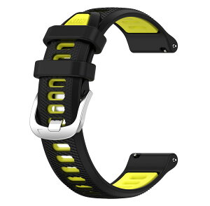 for GARMIN(�K�[�~��) Venu 3/Forerunner 265/255 �o���h �x���g �����o���h �V���R�� �݊��i Venu 2/Foreathlete 745/vivoactive 4 �ւ��o���h �����x���g 22mm �A�N�Z�T���[ (�u���b�N+���C���O���[��)