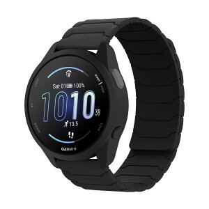 [Hinnwer] 20mm �o���h Garmin Forerunner 570 42mm/Approach S50/S44/Garmin Vivoactive 6/5 �Ή� �V���R�� �o���h ���C�V���R�� ���v�x���g �X�|�[�c �_�炩�� �h�� �ւ��x���g�������� �����X�g���b�v �K�[�~�� For