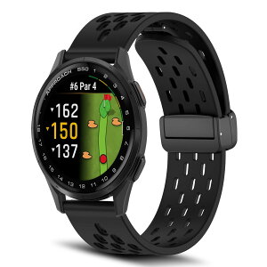 [RoSoki] �o���h 20mm Garmin Approach S50 / Garmin Approach S44 �Ή� �V���R���� �}�O�l�b�g�t�� �X�|�[�c�o���h �ւ��X�g���b�v �����x���g �_�炩�� �ʋC�� �����ȒP �y�� �������₷�� �j���ʗp �i �u