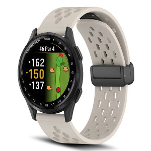 [RoSoki] �o���h 20mm Garmin Approach S50 / Garmin Approach S44 �Ή� �V���R���� �}�O�l�b�g�t�� �X�|�[�c�o���h �ւ��X�g���b�v �����x���g �_�炩�� �ʋC�� �����ȒP �y�� �������₷�� �j���ʗp �i �X
