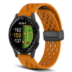 [RoSoki] �o���h 20mm Garmin Approach S50 / Garmin Approach S44 �Ή� �V���R���� �}�O�l�b�g�t�� �X�|�[�c�o���h �ւ��X�g���b�v �����x���g �_�炩�� �ʋC�� �����ȒP �y�� �������₷�� �j���ʗp �i �C