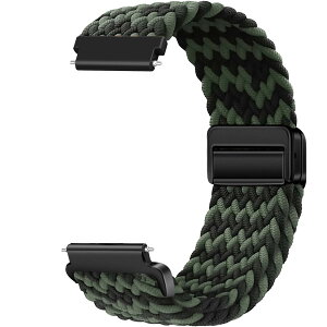[Issinlky] 20mm �i�C�����҂݃o���h Samsung Galaxy Watch 7/6/5/4/FE 40mm 44mm/Garmin Venu Sq/Sq 2/Venu 2 Plus/Vivoactive 3/5/6/Amazfit GTS/Bip�Ή� �L�k���X�g���b�v ���� �j��