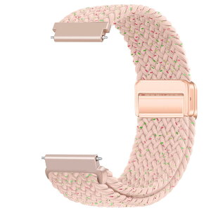 Issinlky 18mm �i�C�����҂݃o���h Garmin Venu 2S/Venu 3S/Vivomove 3S/Vivoactive 4S/Forerunner 255s/265s �Ή��AHuawei Watch GT5 41mm/GT4 41mm �p�N�C�b�N�����[�X�L�k���X�g���b�v