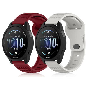 [CeiLarv] 20mm �o���h Garmin Vivoactive 6/Vivoactive 5/Approach S50/S44 �p �V���R�� �X�}�[�g�E�H�b�` ���v�o���h �h���� �ʋC�� �_�炩���y2�{�Z�b�g�z �X�|�[�c �����x���g Garmin Forerunner 570 42mm/�K�[�~�� F