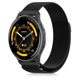 [YealRed] �o���h 22mm Garmin Venu 4/3 45 mm/Forerunner 570 47mm/Vivoactive 4 �ɑΉ��A���� �X�e�����X�X�`�[�����b�V���A ���C�o�b�N�� �����p���b�v �A�ϋv�� ���K �ʋC�� �j�����p ���߉\�����x���g Gar