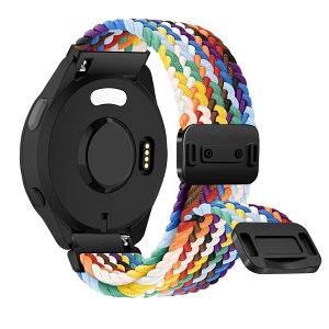 [RosMank] 20mm �҂ݍ��݃E�H�b�`�o���h Garmin Forerunner 570 42mm/Forerunner 165/Vivoactive 6/Vivoactive 5 �Ή��A�i�C�����҂ݍ��݌����p�X�g���b�v Garmin Venu Sq 2/Approach S50/S44�p(��)