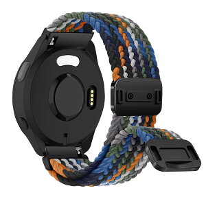 [RosMank] 20mm �҂ݍ��݃E�H�b�`�o���h Garmin Forerunner 570 42mm/Forerunner 165/Vivoactive 6/Vivoactive 5 �Ή��A�i�C�����҂ݍ��݌����p�X�g���b�v Garmin Venu Sq 2/Approach S50/S44�p (�J���t��)
