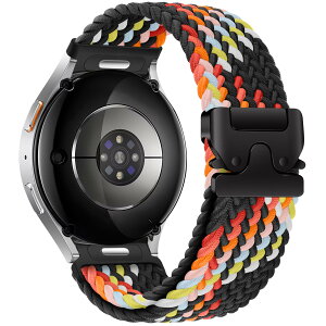 ���v�o���h22mm�ɑΉ�Huawei Watch GT 6/5/4/3/Runner 46mm�A�X�}�[�g�E�H�b�`�o���h�ɑΉ�Amazfit Bip 6/5/GTR 4�A�ɑΉ�Garmin Forerunner 265/255�����p�x���g�A�i�C�����A�����N���b�N�A�N�C�b�N�����[�X�i22mm/