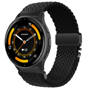 [AiMaoo] 22mm ���v�o���h Garmin Venu 4 45mm/Venu 3 2/Forerunner 570 47mm/265/265 Music/255/255 Music/Vivoactive 4 �Ή� �����x���g �ւ��x���g �L�k�� �i�C�����p���V���[�g�o�b�N���҂݃o���h Huawei Watch GT 5 Pro 5 4 3 2