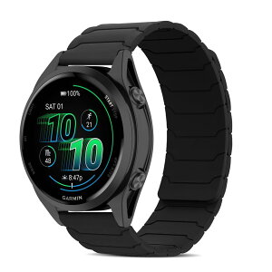 [CiimWaa] 20mm �o���h for Garmin Forerunner 570 42mm/Garmin Vivoactive 6/5/Approach S50/S44 �p �V���R�� ���v�o���h ���͂Ȏ��C �X�}�[�g�E�H�b�`���� �}�O�l�b�g ���v�x���g �����^ �j�����p ���K�� �x���g �K