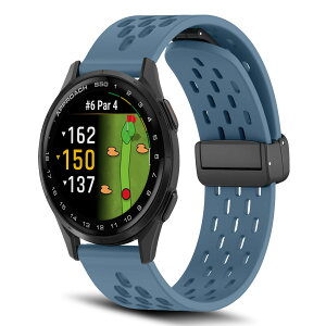 [RoSoki] �o���h 20mm Garmin Approach S50 / Garmin Approach S44 �Ή� �V���R���� �}�O�l�b�g�t�� �X�|�[�c�o���h �ւ��X�g���b�v �����x���g �_�炩�� �ʋC�� �����ȒP �y�� �������₷�� �j���ʗp �i �u
